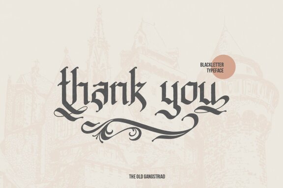 Old Gangstriad | Blackletter Typeface