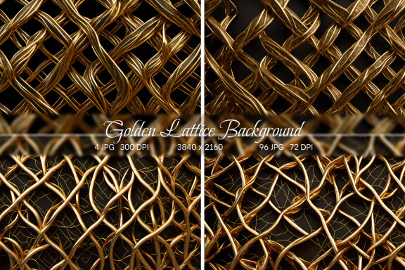 Golden Lattice Background