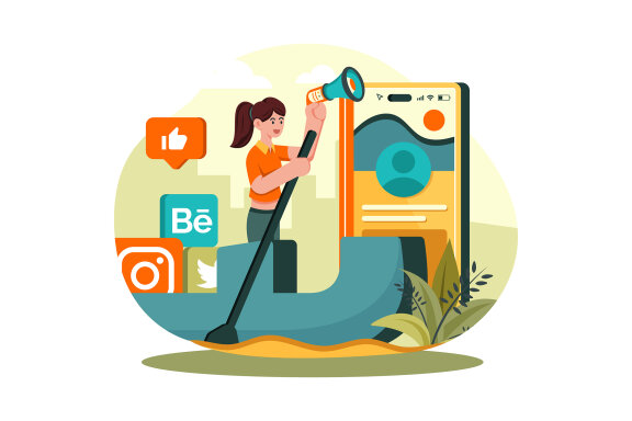 M677_Digital Marketing Illustration Pack