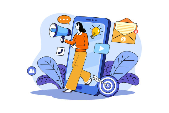 M675_Digital Marketing Illustration Pack 2