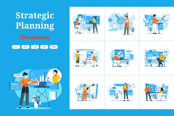 M670_Strategic Planning Illustration Pack