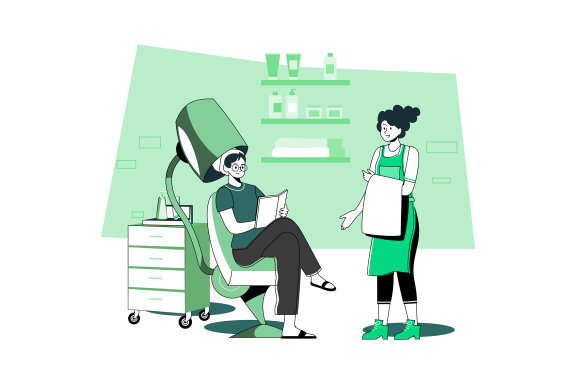 M669_Beauty Salon & Spa Illustration Pack