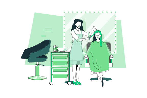 M669_Beauty Salon & Spa Illustration Pack