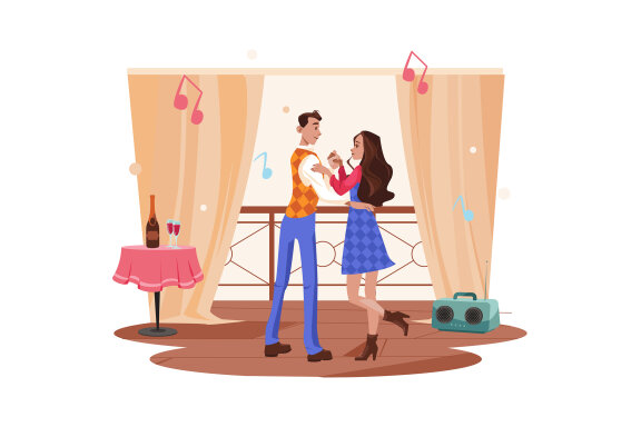 M667_Couple In Love Illustration Pack