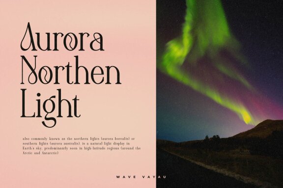 Wave Vayau | Display Serif Font