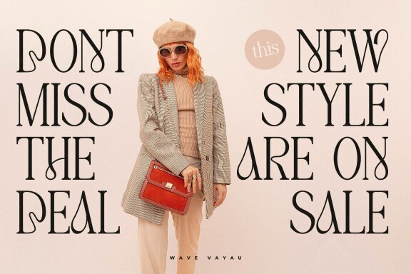 Wave Vayau | Display Serif Font