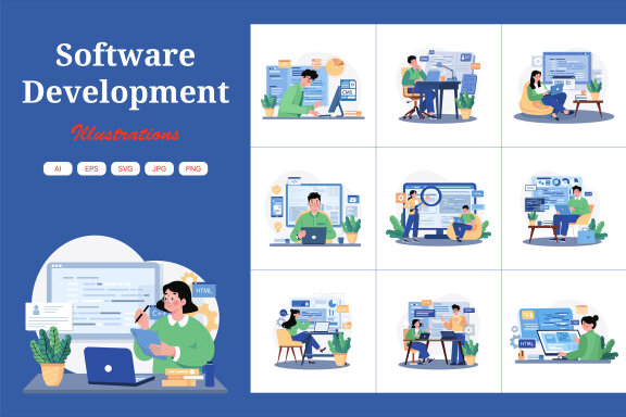 M641_Software Development Illustration Pack