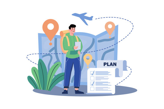 M627_Vacation Travel Illustration Pack 2