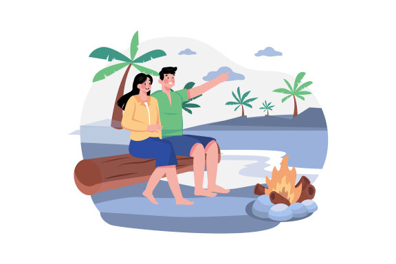 M627_Vacation Travel Illustration Pack 2
