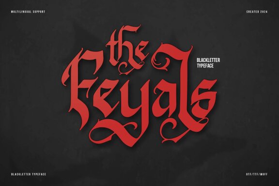 The Feyals | Blackletter Typeface
