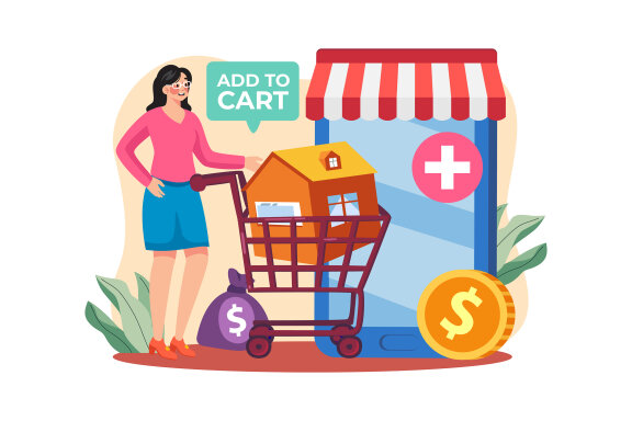 M624_Online Rent Home Illustration Pack 1
