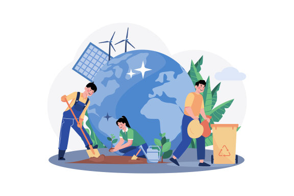 M622_Environmental Problems Illustration Pack 1