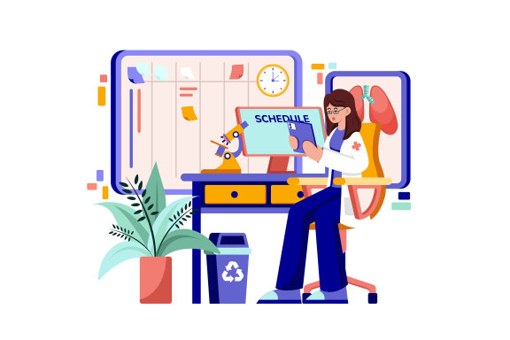 M616_Appointment Scheduling Illustration Pack