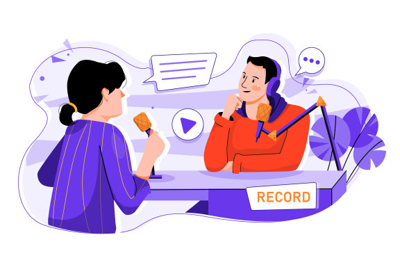 M611_Live Podcast Illustration Pack