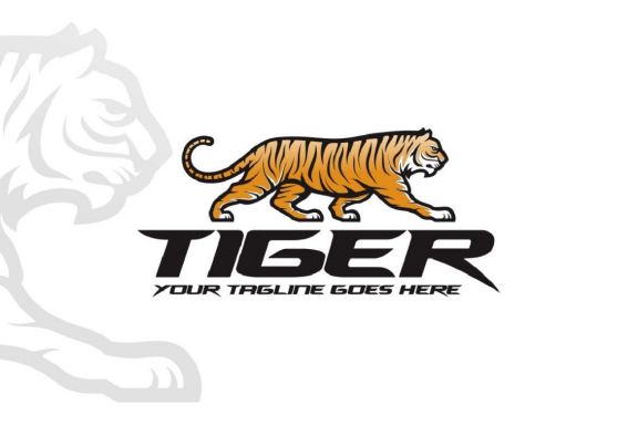 Walking Tiger Logo - Tiger logo