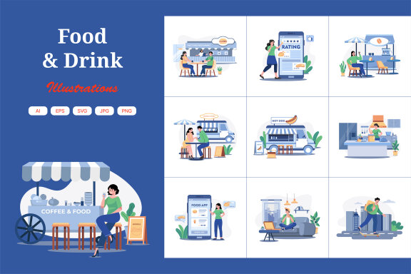 M600_Food And Drink Illustration Pack 2