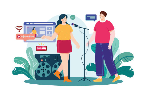 M598_Live Podcast Illustration Pack 1