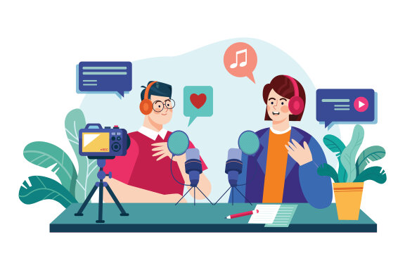 M598_Live Podcast Illustration Pack 1