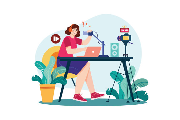 M598_Live Podcast Illustration Pack 2
