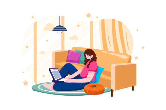 M593_Work From Home Illustration Pack