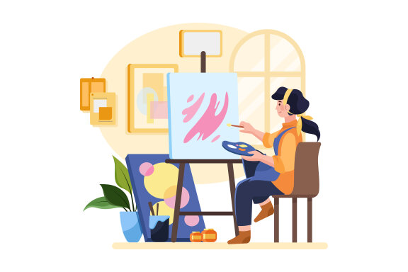 M591_Artistic Jobs Illustration Pack