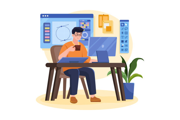 M591_Artistic Jobs Illustration Pack