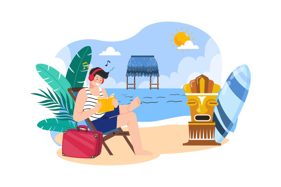 M586_Summer Holiday FREE Illustration Pack
