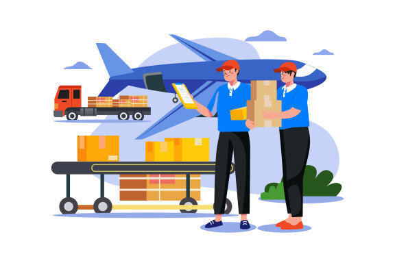 M585_Delivery Services Illustration Pack