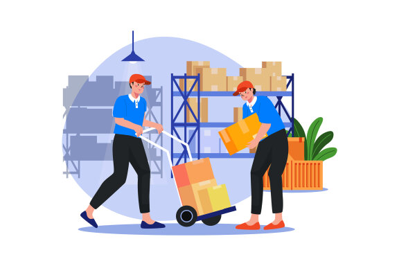 M585_Delivery Services Illustration Pack