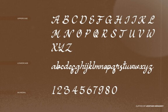 Lesstari Menandy | Handwritten Script