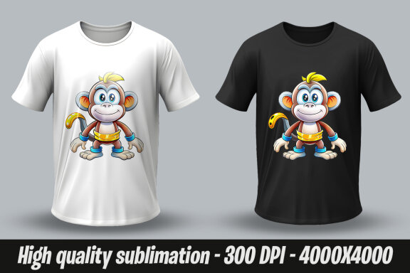 Monkey Designs PNG Bundle