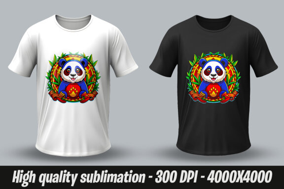 Panda Designs PNG Bundle