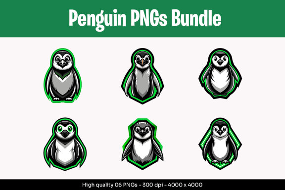 Penguin Designs PNG Bundle