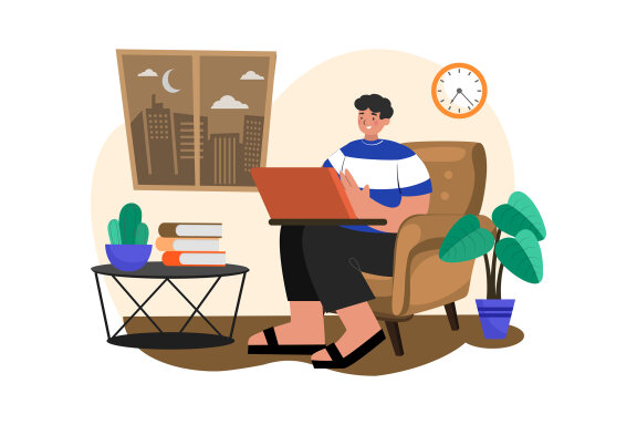 M575_Work from home Illustration Pack