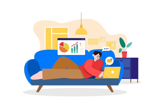 M573_Work From Home Illustration Pack