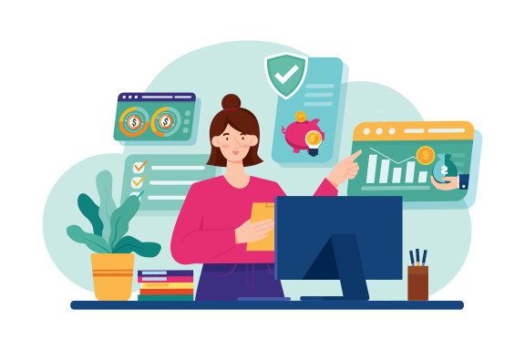 M565_Finance Accounting Illustration Pack