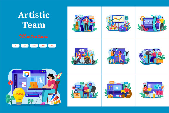 M564_Artistic Careers Illustration Pack