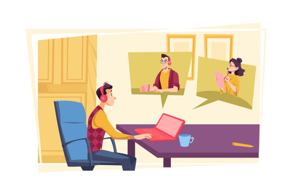 M560_Remote Work Illustration Pack