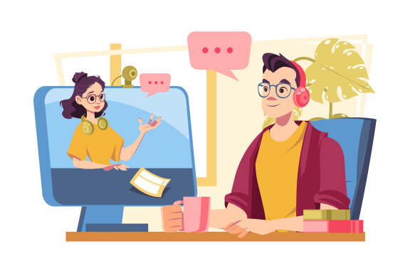 M560_Remote Work Illustration Pack