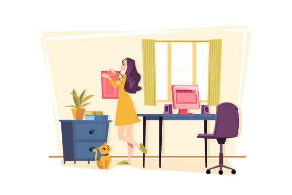 M560_Remote Work Illustration Pack
