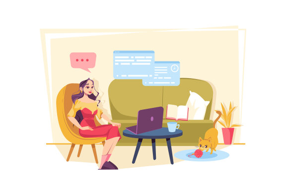 M560_Remote Work Illustration Pack