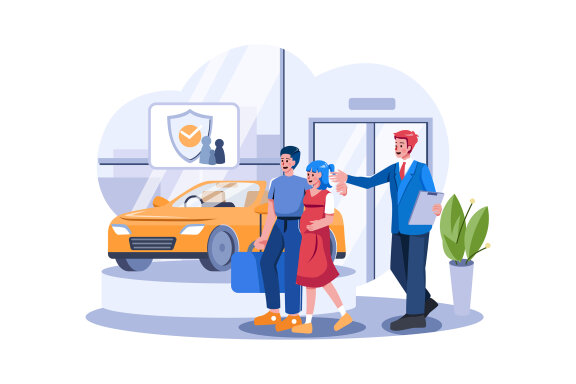 M559_Car Dealership Illustration Pack