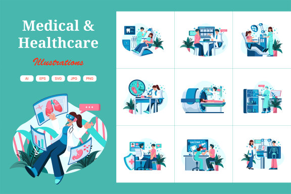 M556_Medical & Healthcare Illustrations