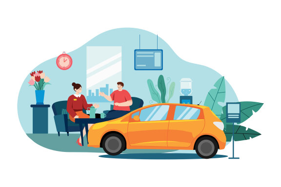 M550_Car Dealership Illustrations 1