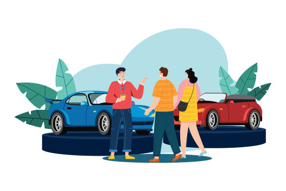 M550_Car Dealership Illustrations 1