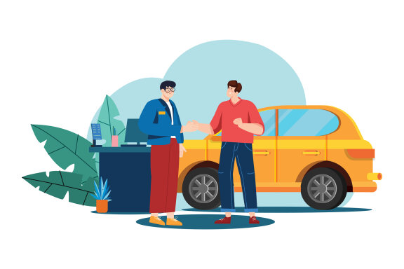M550_Car Dealership Illustrations 1