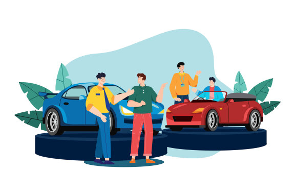M550_Car Dealership Illustrations 2