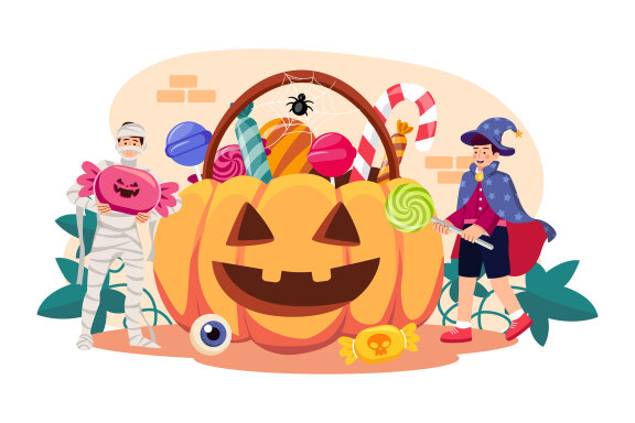 M548_ Halloween Illustration Pack