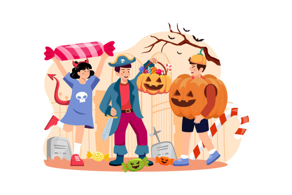M548_ Halloween Illustration Pack
