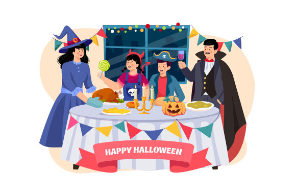 M548_ Halloween Illustration Pack